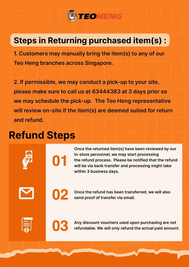 Steps to return products